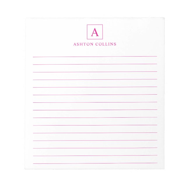 Anteckningsblocket Minimalistisk grundläggande Mag Anteckningsblock (Framsida)