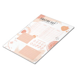 Anteckningsblocket Modern Beige-Peach Daily Planne Anteckningsblock