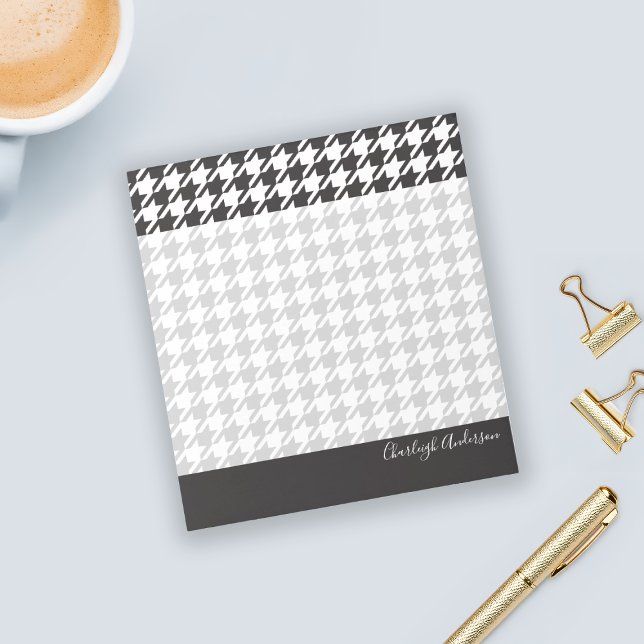 Anteckningsblocket Modern Chic Black and White Hou Anteckningsblock (Skapare uppladdad)