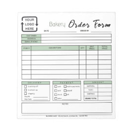 Anteckningsblocket Modern Grönt-beställning för ba Anteckningsblock