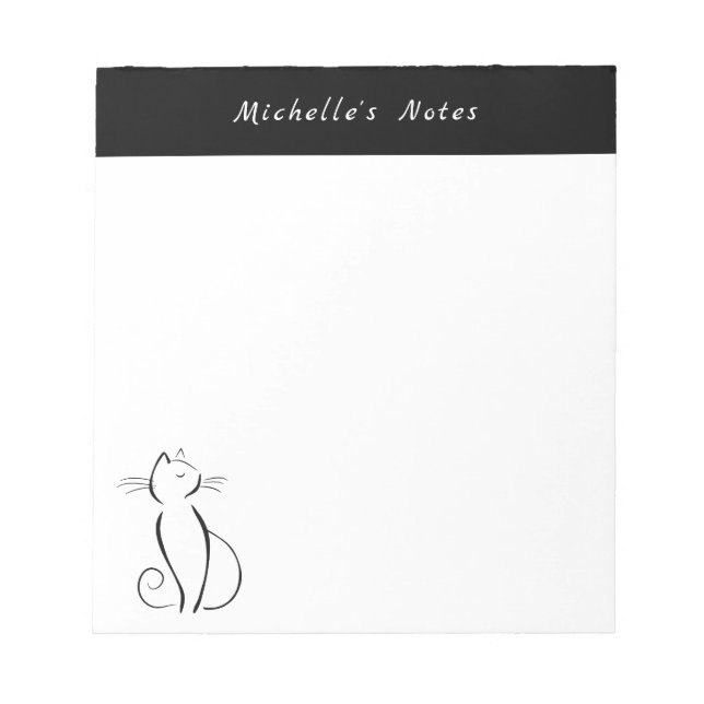 Anteckningsblocket Modern minimalistisk Elegant, s Anteckningsblock (Framsida)