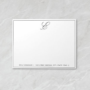 Anteckningsblocket Modern monogram Personlig Anteckningsblock