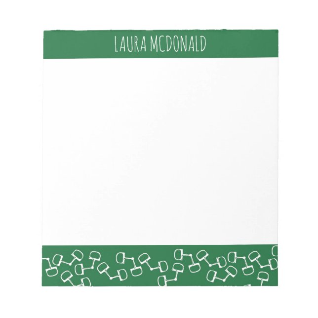 Anteckningsblocket Modern Snaffle Bit Horse - Hunt Anteckningsblock (Framsida)