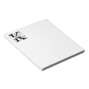 Anteckningsblocket Monogram K - första stationär s Anteckningsblock