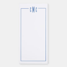 Anteckningsblocket Monogrammed fäste