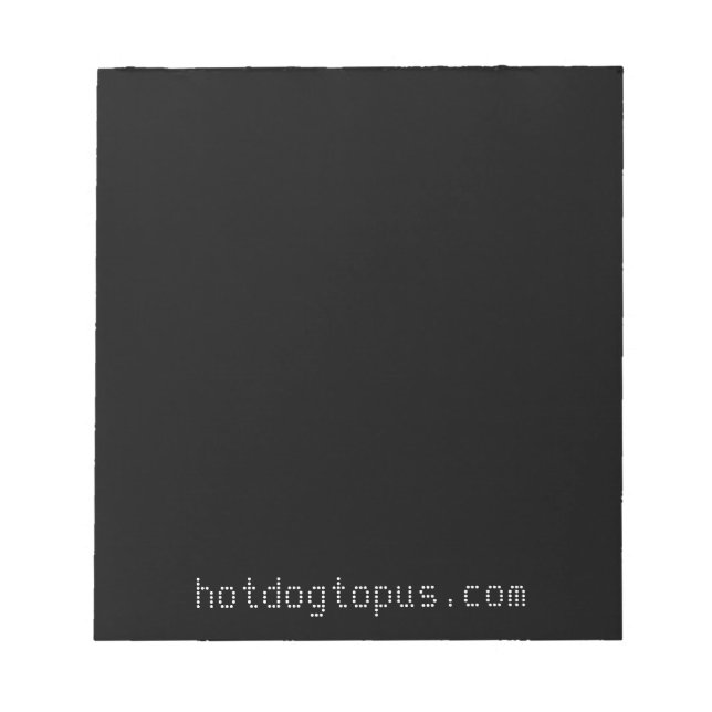 Anteckningsblocket mörk Black för vita glaspennor  Anteckningsblock (Framsida)