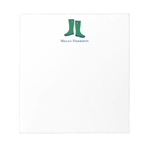 anteckningsblocket mörk grönt Rain Boots Anteckningsblock