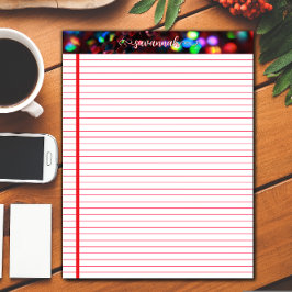 Anteckningsblocket mörk Red Sparkling Anteckningsblock