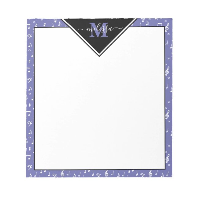 Anteckningsblocket Musiksymboler, personlig Anteckningsblock (Framsida)