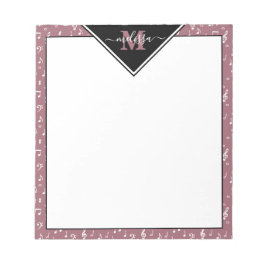 Anteckningsblocket Musiksymboler, personlig Anteckningsblock