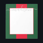 Anteckningsblocket Namn i Personligen Färg Blocker Anteckningsblock<br><div class="desc">PreppyPrint.com - Lägg till personligens beröring i det här anteckningsblocket. Klicka på "anpassa" och "anpassa" för att ändra teckensnittet färg och storlekt för att justera för högerna och leta efter ditt namn. Överför den här designen även till de produkter du vill ha! Besök min designerbutik, PreppyPrint.com, för att få information...</div>