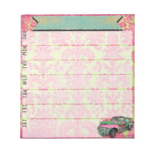 Anteckningsblocket Neon Gypsy Veckovis Planner Anteckningsblock