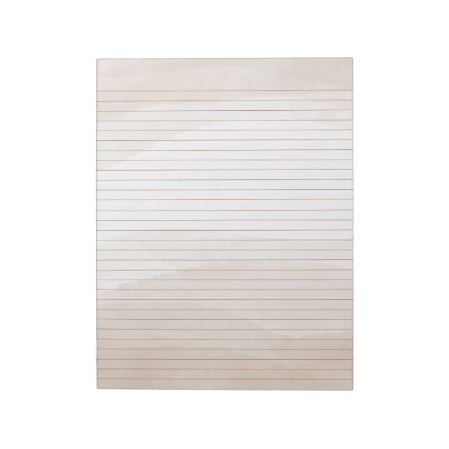 Anteckningsblocket neutralt Beige Watercolor Stati Anteckningsblock (Roterad)