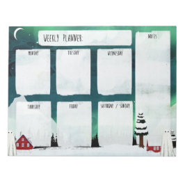 Anteckningsblocket Northern Ljus Weekly Anteckningsblock