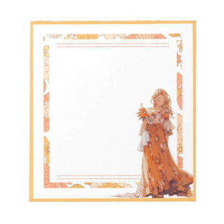 Anteckningsblocket orange Simple Cute Anime Boho Anteckningsblock