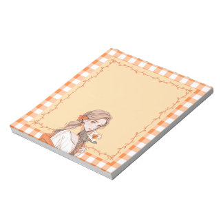 Anteckningsblocket orange Simple Cute Anime Boho Anteckningsblock