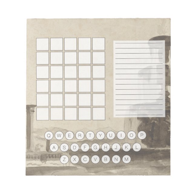 Anteckningsblocket Ordlister - ritstift Anteckningsblock (Framsida)