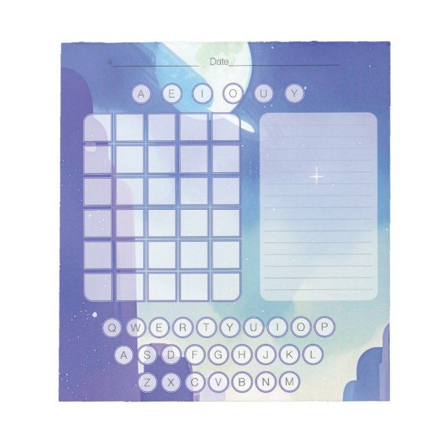 Anteckningsblocket Ordlistruta - blanksteg Anteckningsblock (Framsida)