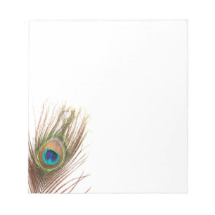 Anteckningsblocket Peacock Feather Anteckningsblock