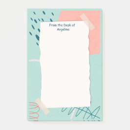  Anteckningsblocket personlig bokför det Post-it Block