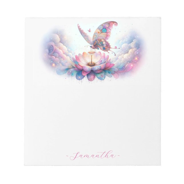 Anteckningsblocket personlig Butterfly Anteckningsblock (Framsida)