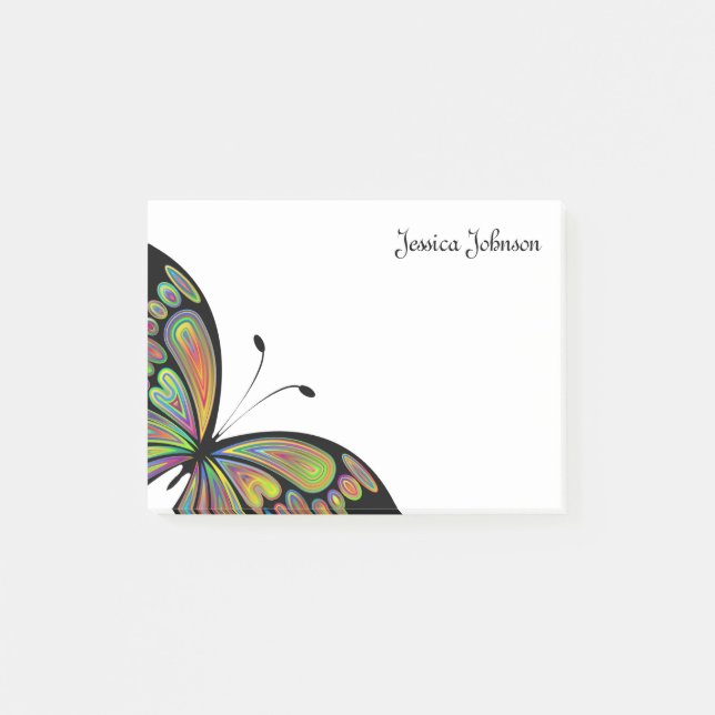 anteckningsblocket personlig Butterfly Post-it Block (Framsida)
