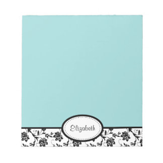 Anteckningsblocket personlig Chic Damask Blommigt Anteckningsblock