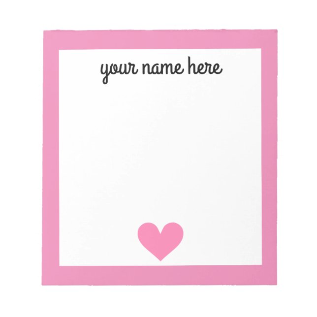 Anteckningsblocket personlig Girls Stationery Anteckningsblock (Framsida)