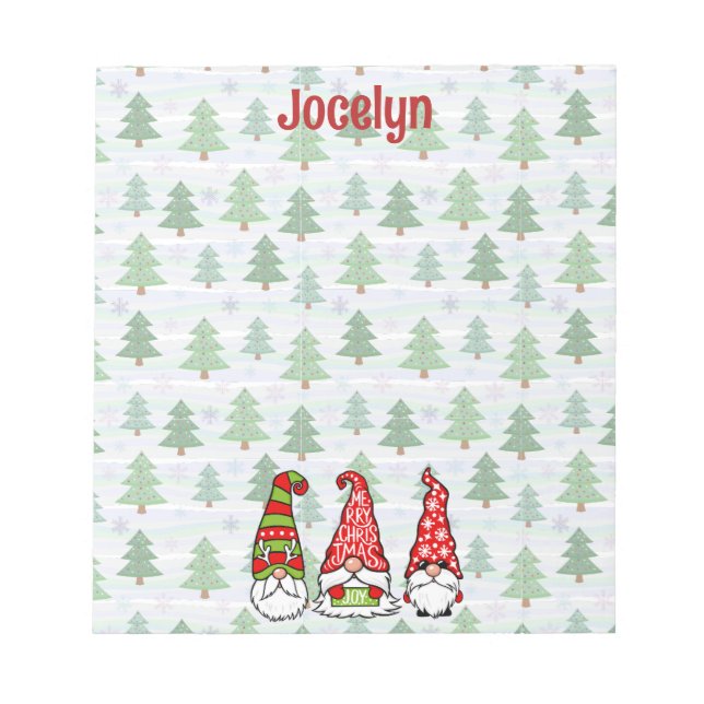 Anteckningsblocket personlig jultomte anteckningsblock (Framsida)