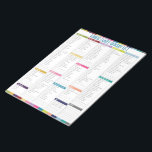 Anteckningsblocket personlig Livsmedel-lista Anteckningsblock<br><div class="desc">Lista över moderna och färgstarka personliger livsmedel enligt WRKDesign.</div>