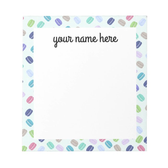 Anteckningsblocket personlig Macarons Anteckningsblock (Framsida)