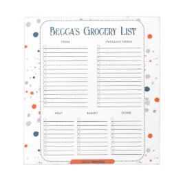 Anteckningsblocket personlig med målade punkter Li Anteckningsblock