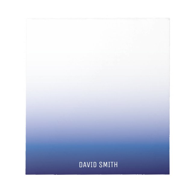 Anteckningsblocket Personlig Namn vid marinblå Omb Anteckningsblock (Framsida)