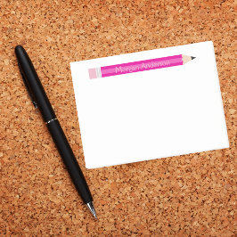 Anteckningsblocket personlig Pencil Lärare, Anpass Post-it Block