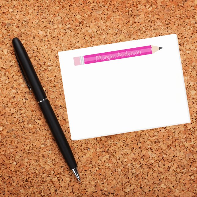 Anteckningsblocket personlig Pencil Lärare, Anpass Post-it Block (Skapare uppladdad)