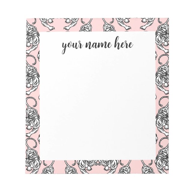 Anteckningsblocket personlig Tiger Anteckningsblock (Framsida)