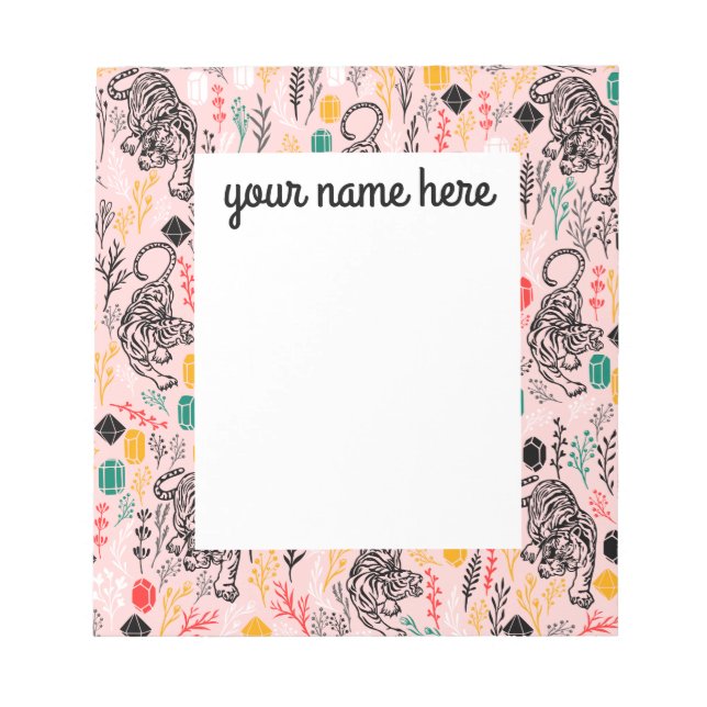 Anteckningsblocket personlig Tiger Anteckningsblock (Framsida)