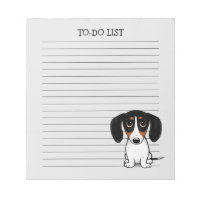Anteckningsblocket Piebald Dachshund Cute Puppy Hu