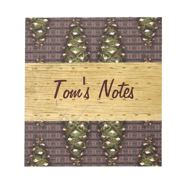 Anteckningsblocket Pinewood av Alexandra Cook Anteckningsblock (Framsida)