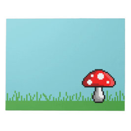 Anteckningsblocket Pixel Mushroom Meadow Anteckningsblock