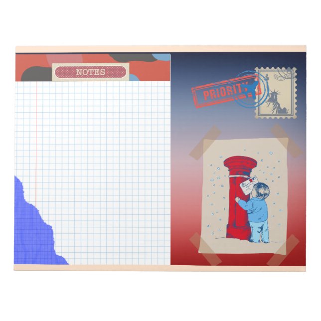 Anteckningsblocket Postlåda Anteckningsblock (Framsida)