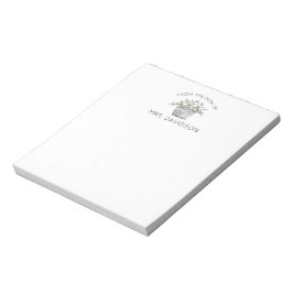 Anteckningsblocket Poted Plant Teacher Gift Anteckningsblock