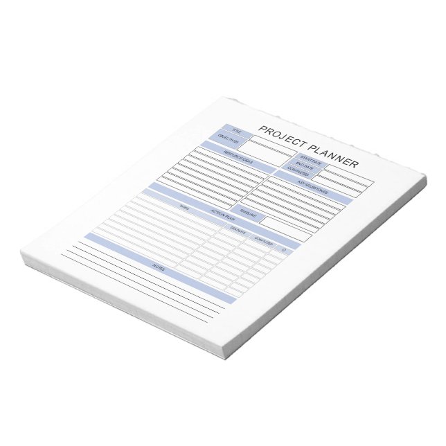 Anteckningsblocket Projektplanering Anteckningsblock (Roterad)