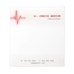 Anteckningsblocket Pulse Heartslag Cardiology Anteckningsblock