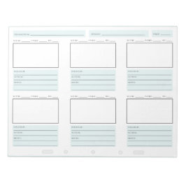 anteckningsblocket "Quick Storyboarding" Anteckningsblock