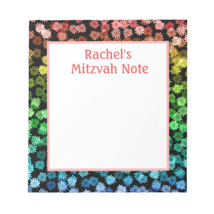 Anteckningsblocket Rainbow Girls Mitzvah Notes Anteckningsblock