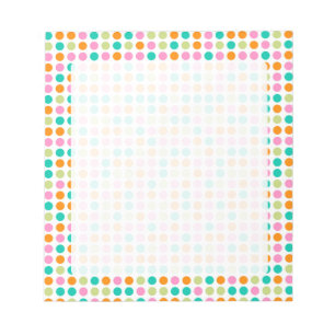 Anteckningsblocket Rainbow retro polka dot mönster Anteckningsblock