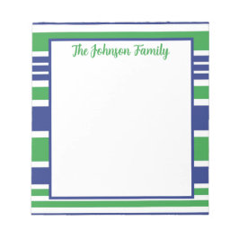 Anteckningsblocket Rand Navy Blue and Kelly Grönt Anteckningsblock