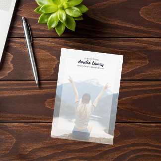 Anteckningsblocket Resefoto Personlig Post-it Block