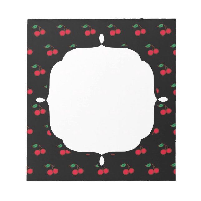 Anteckningsblocket Retro Cherry Anteckningsblock (Framsida)